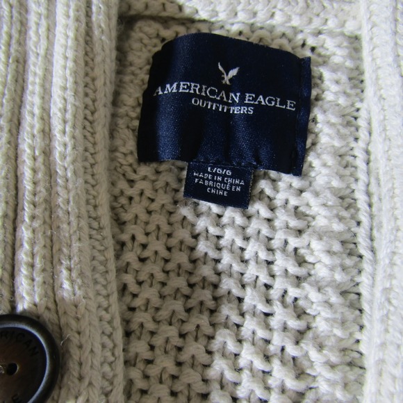 American Eagle Sweater Womens L Cable Knit Cowl Pullover Winter Outdoors Casual - Picture 4 of 6